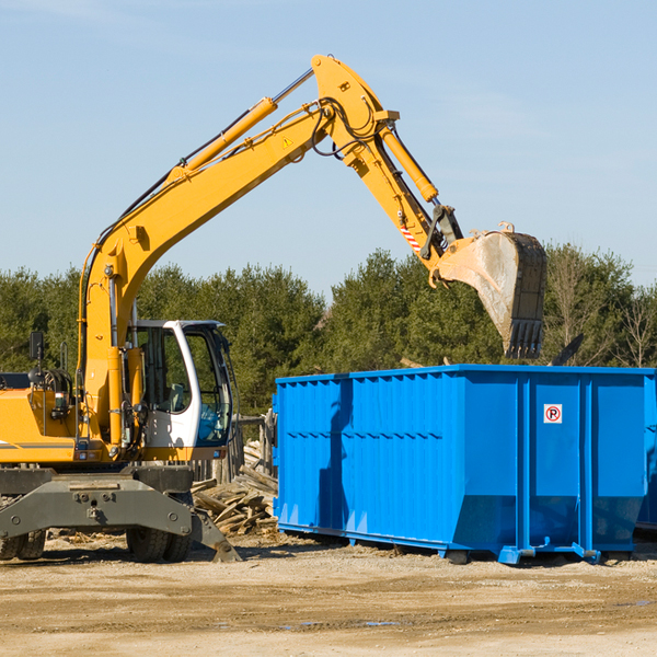 what are the rental fees for a residential dumpster in Clarence